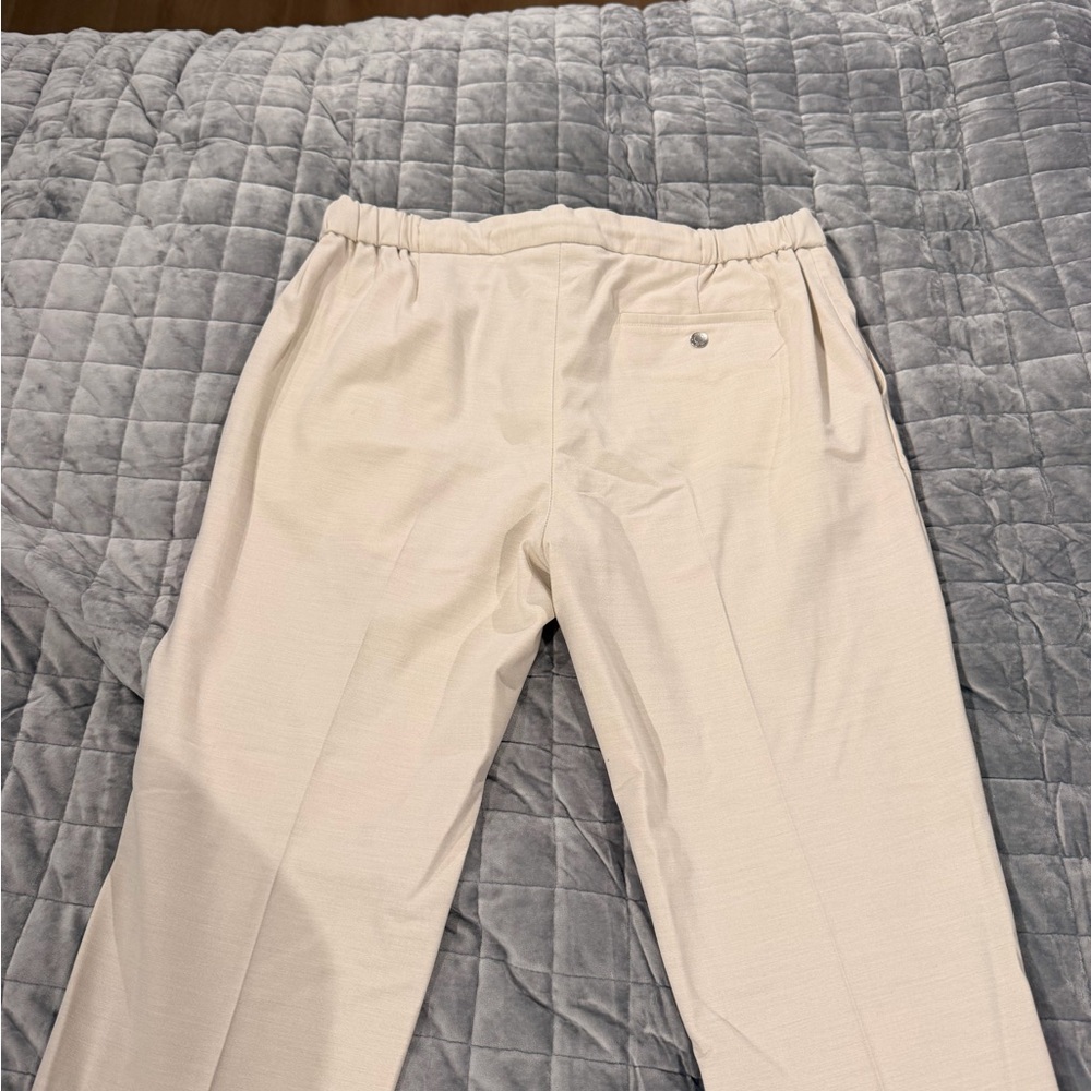 Reiss Cream Men's Drawstring Dress Pants - Picture 3 of 3